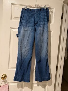 freecity Women's Blue Relaxed Carpenter Jeans